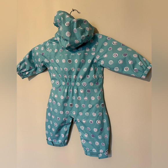Columbia Teal Baby Windbreaker with Nature Patterns - Picture 3 of 6